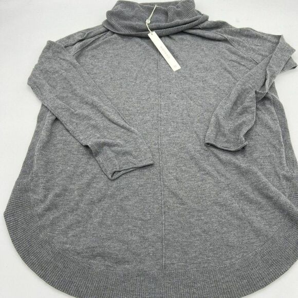 Caslon Turtleneck Pullover Sweater in Charcoal Gray Long Sleeve S Wool Blend NWT - Picture 1 of 5